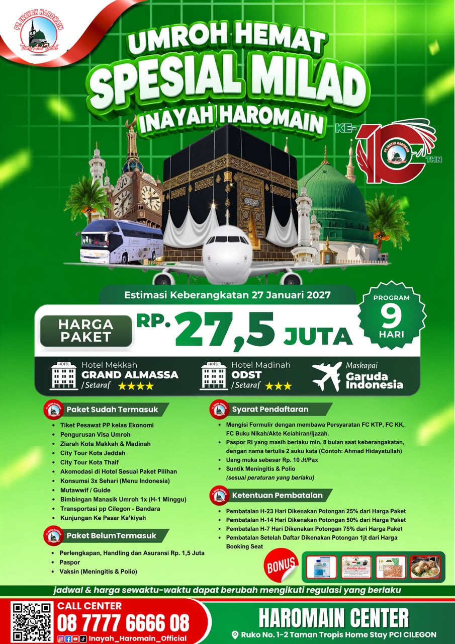 Paket Umrah Hemat Spesial Milad ke-10 1